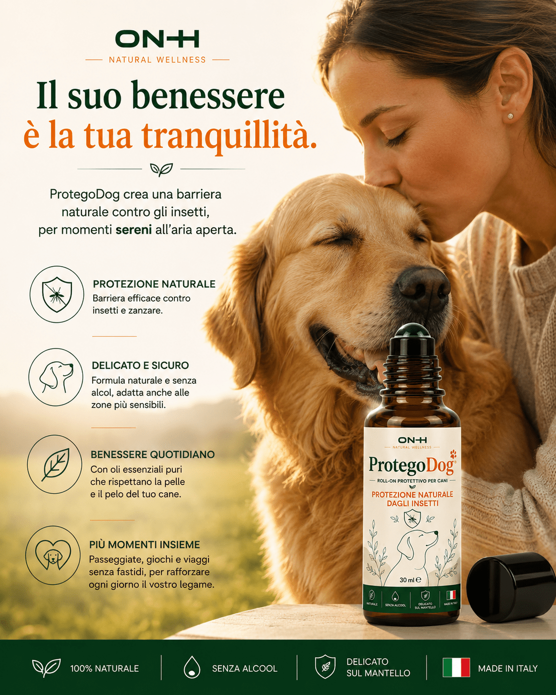 ProtegoDog | Roll-on Naturel pour Chiens – Protection Naturelle contre les Insectes