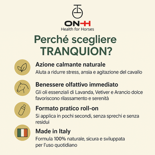 TranquiON Roll-On | Rilassante naturale per cavalli