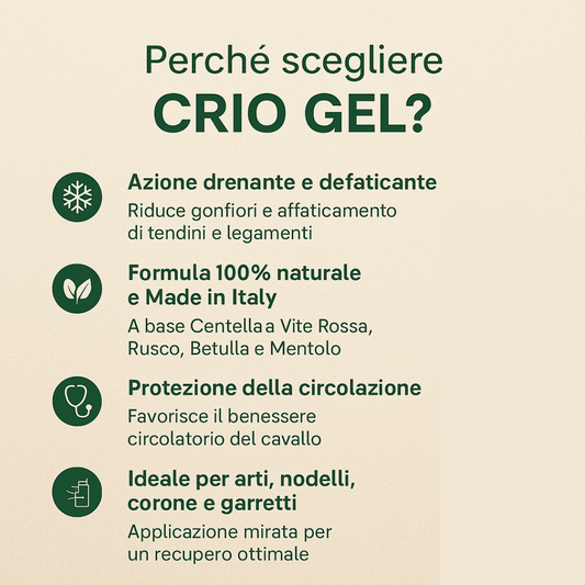 Crio gel | Defaticante tendini e legamenti