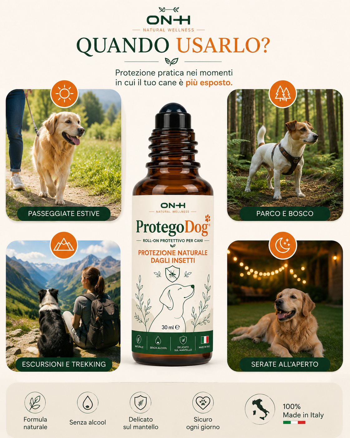 ProtegoDog | Roll-On Naturale per Cani – Protezione Naturale dagli Insetti