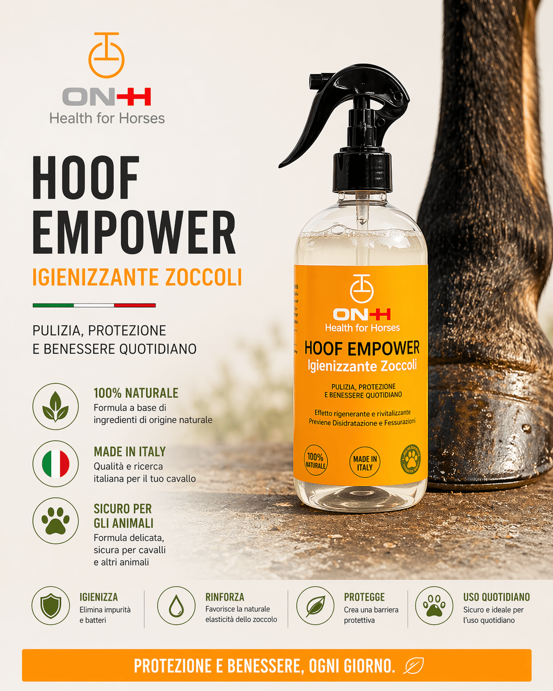 Hoof Empower | Igienizzante & Rinforzante zoccoli