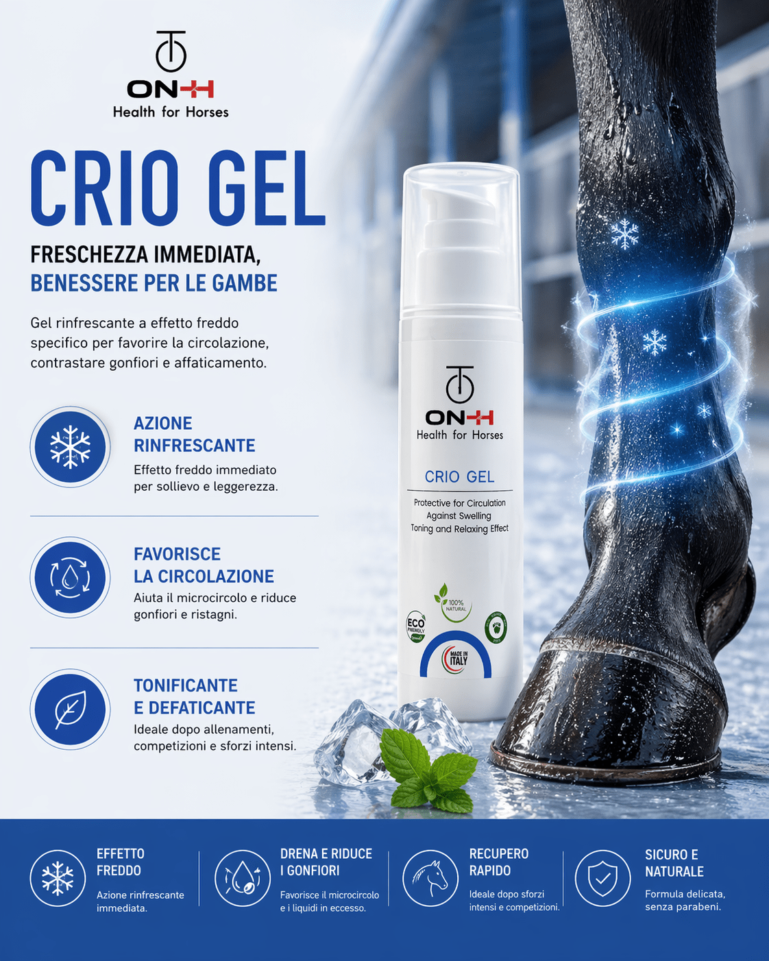 Crio gel | Defaticante tendini e legamenti