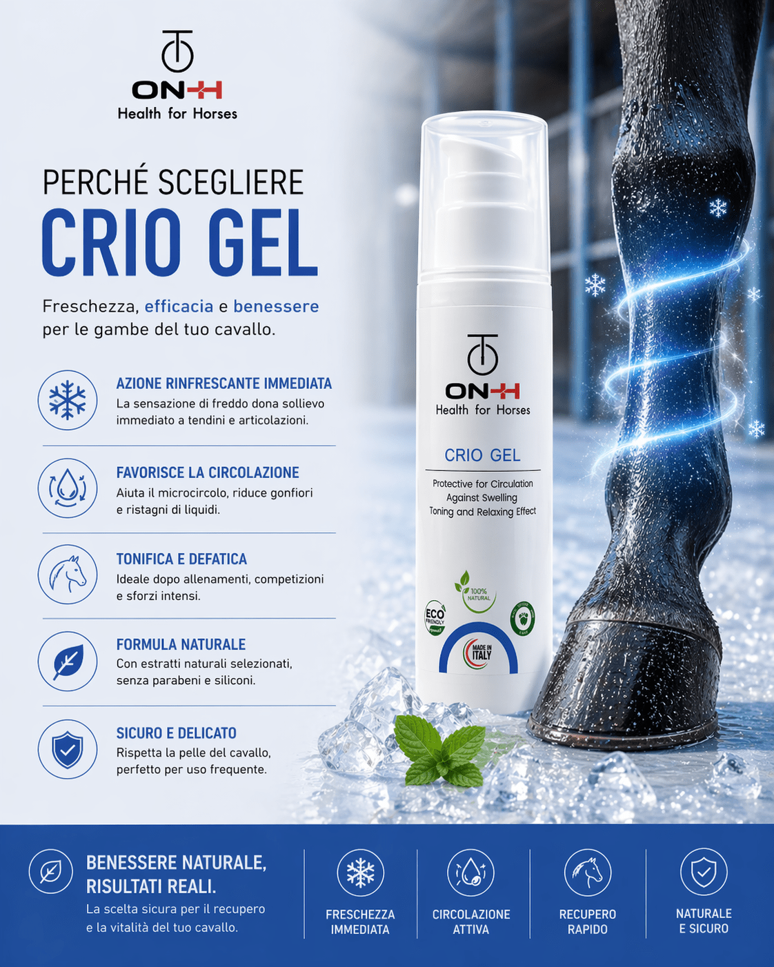 Crio gel | Defaticante tendini e legamenti