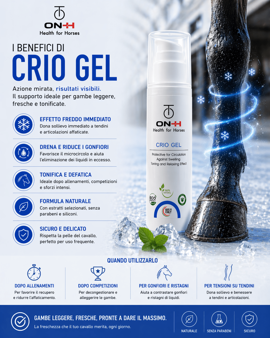 Crio gel | Defaticante tendini e legamenti