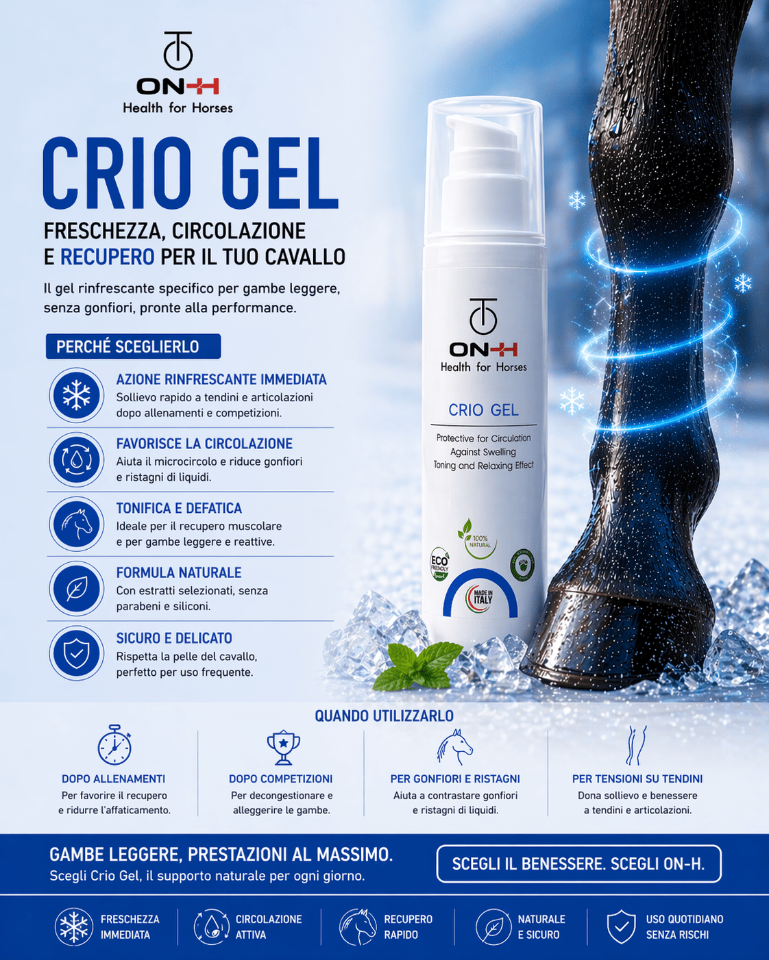 Crio gel | Defaticante tendini e legamenti
