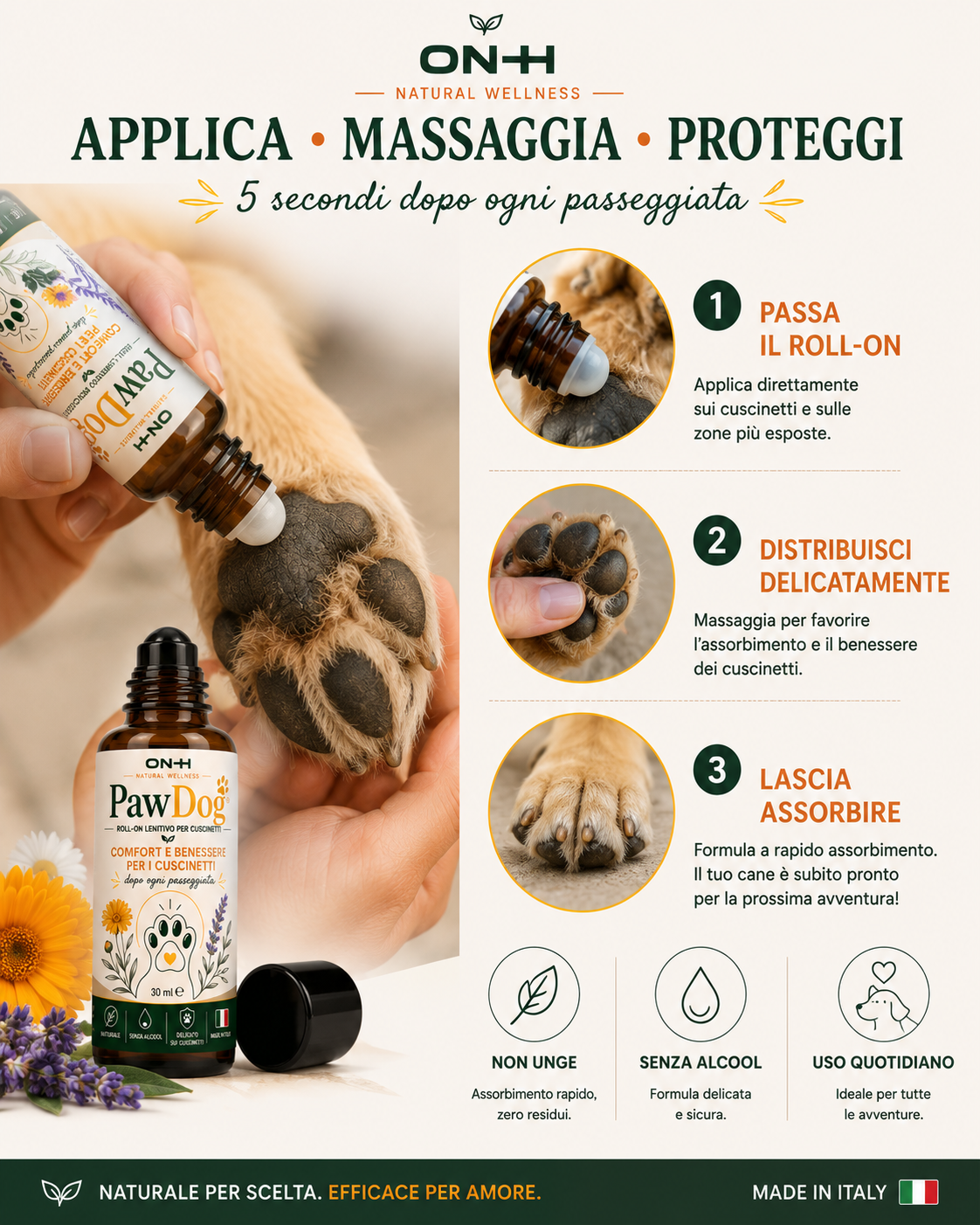 PawDog | Roll-On Lenitivo Naturale per Cuscinetti