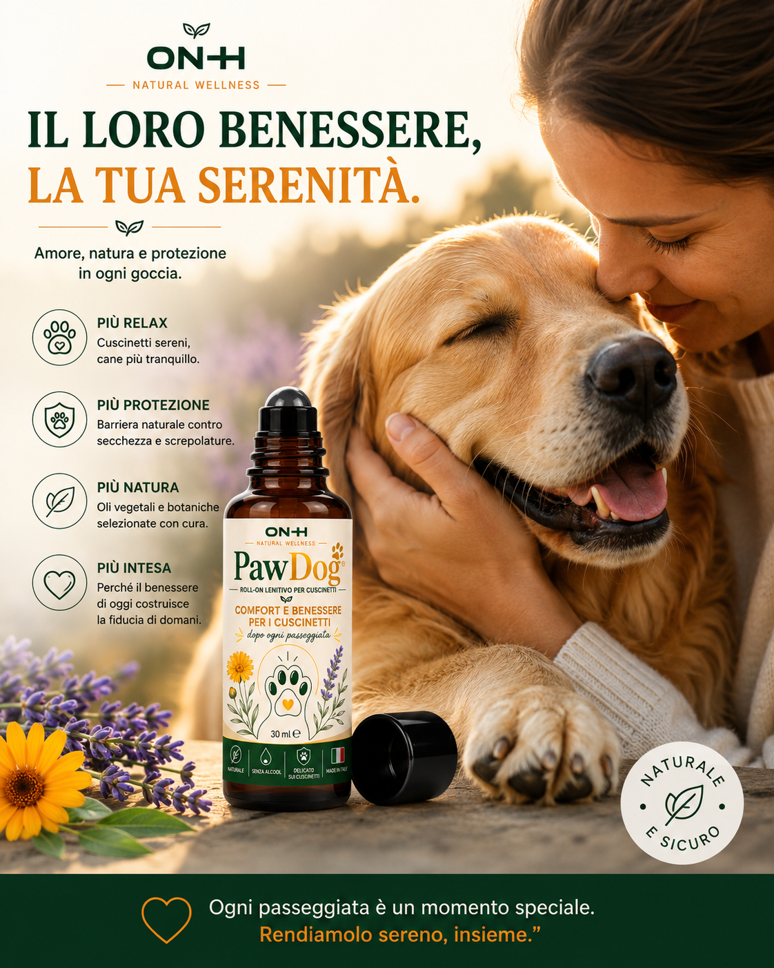 PawDog | Roll-On Lenitivo Naturale per Cuscinetti