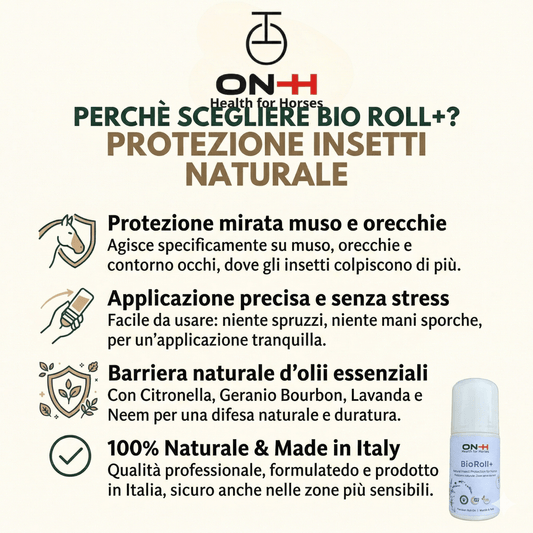 BioRoll+ | Repellente insetti roll-on per muso e orecchie