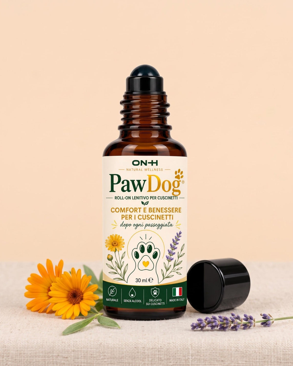 PawDog, roll-on per i cuscinetti del cane da 30 ml di ON-H